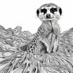 Intricate Meerkat Burrow Coloring Pages 2