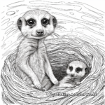 Intricate Meerkat Burrow Coloring Pages 3