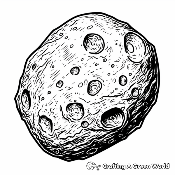 Asteroid Coloring Pages - Free &amp; Printable!
