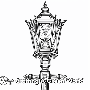 Lamp Coloring Pages - Free &amp; Printable!
