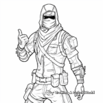 Intriguing Fortnite Lore-Related Coloring Pages 4