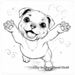 Joyful Boxer Puppy Coloring Pages 2