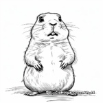 Jump-yip Prairie Dog Coloring Pages 2