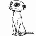 Kid-Friendly Animated Meerkat Coloring Pages 3