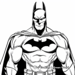 Kid-Friendly Cartoon Batman Coloring Pages 1