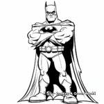 Kid-Friendly Cartoon Batman Coloring Pages 3