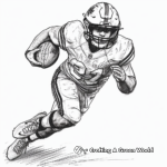 Kid-Friendly Cartoon Football Player Coloring Pages 4