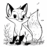 Kid-Friendly Cartoon Fox Coloring Pages 2