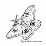 Kid-Friendly Cartoon Moth Coloring Pages 4