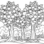 Late Summer Fruit Trees Coloring Pages 3