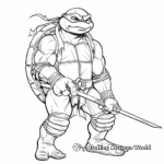 Leonardo Ninja Turtle Coloring Pages 1