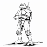 Leonardo Ninja Turtle Coloring Pages 2