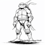 Leonardo Ninja Turtle Coloring Pages 4