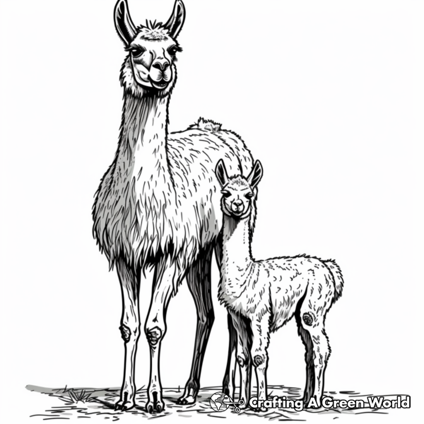 Llama Coloring Pages - Free &amp; Printable!