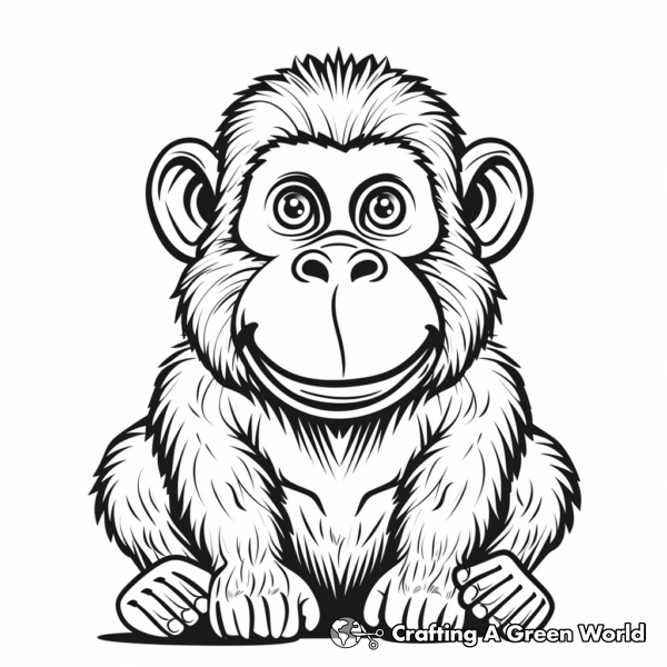 Monkey Coloring Pages - Free &amp; Printable!