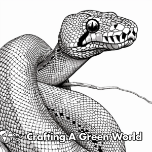 Printable Tree Boa Snake Coloring Pages For Adults - Free & Printable!