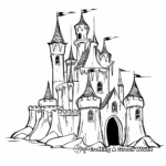 Magical Ice Castle Coloring Sheets 2