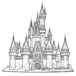 Magical Ice Castle Coloring Sheets 3