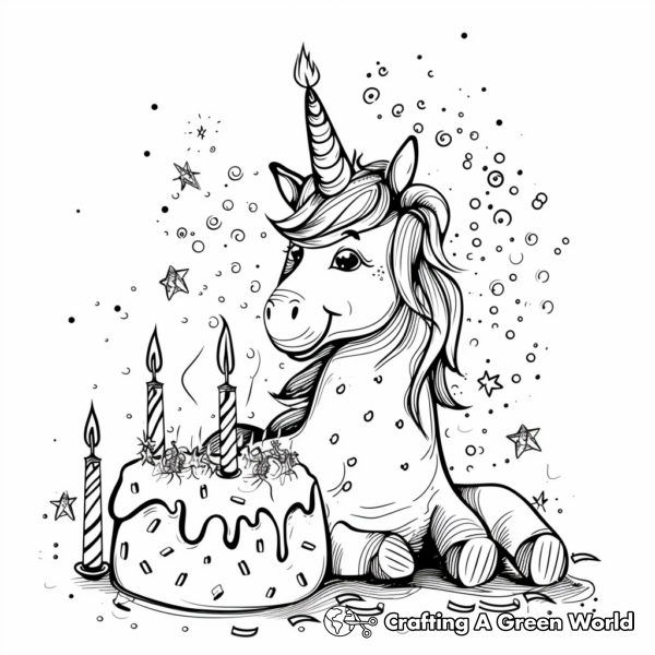 Birthday Card Coloring Pages - Free &amp; Printable!