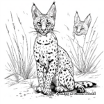 Magnificent Serval Coloring Pages 2