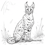 Magnificent Serval Coloring Pages 4