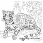 Majestic Clouded Leopard Coloring Pages 4