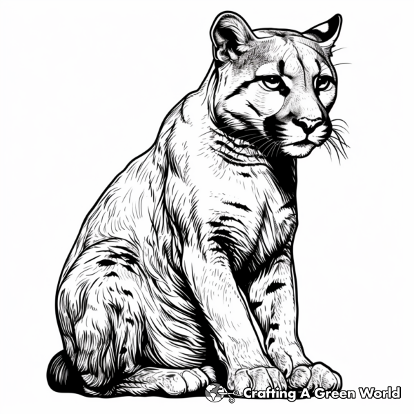 Cougar Coloring Pages - Free &amp; Printable!