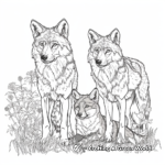 Majestic Timber Wolf Coloring Pages 2