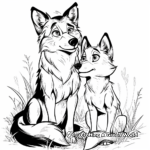 Majestic Timber Wolf Coloring Pages 3