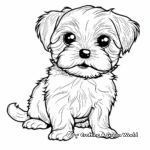 Maltese Dog and His Friends Coloring Pages 4