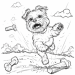 Maltese in Action: Play-Scene Coloring Pages 2