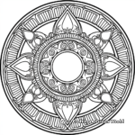 Mandala Circle Coloring Pages 4