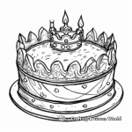 Mardi Gras King Cake Coloring Pages 4