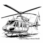 Medical Air Ambulance Helicopter Coloring Pages 2
