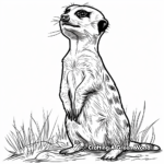 Meerkat on the Hunt: Food-Search Coloring Pages 2