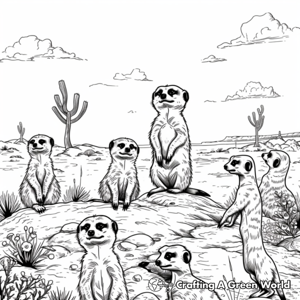 Meerkat Coloring Pages - Free &amp; Printable!