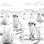 Meerkat Patrol: Desert-Scene Coloring Pages 2
