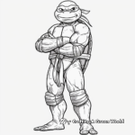 Michelangelo Ninja Turtle Coloring Images 3