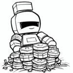 Mind-blowing Robux Stack Coloring Pages 1