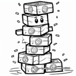Mind-blowing Robux Stack Coloring Pages 2