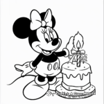 Minnie Mouse Birthday Party Coloring Pages 1
