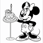 Minnie Mouse Birthday Party Coloring Pages 3
