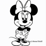 Minnie Mouse Costume Change Coloring Pages 3
