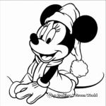 Minnie Mouse Holiday Coloring Pages 2