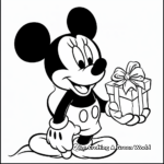 Minnie Mouse Holiday Coloring Pages 3