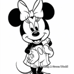 Minnie Mouse in Paris Coloring Pages 4