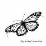 Monarch Butterfly Migration in August Coloring Pages 2