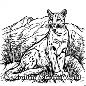 Cougar Coloring Pages - Free &amp; Printable!