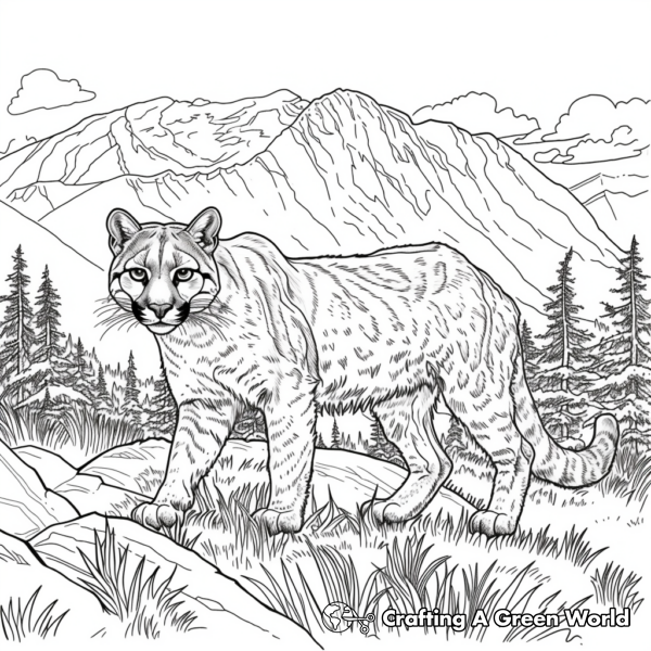 Cougar Coloring Pages - Free &amp; Printable!