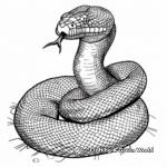 Mystical Anaconda Snake Coloring Pages 2